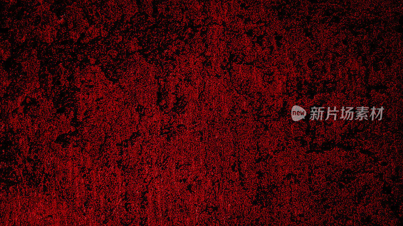 水泥墙表面纹理阴森暗红，呈血色