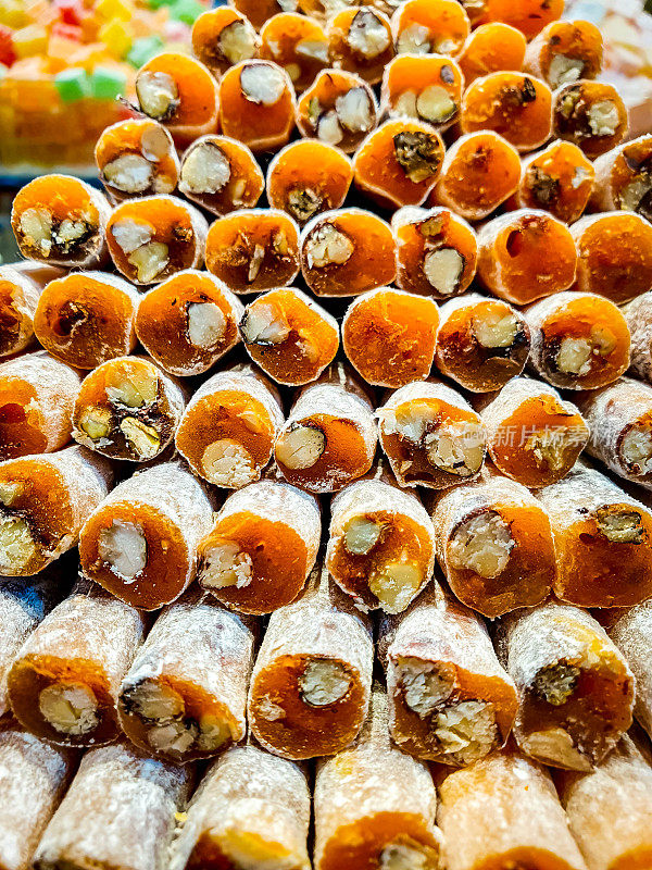 伊斯坦布尔大巴扎的土耳其糖果