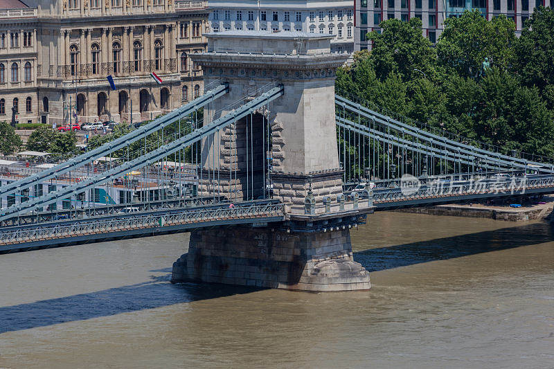 匈牙利布达佩斯多瑙河上的链桥
