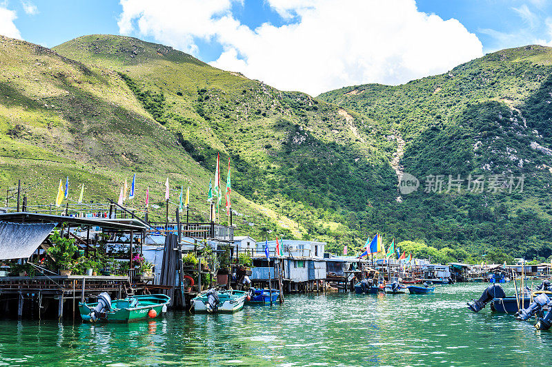 香港大屿山村的大澳村