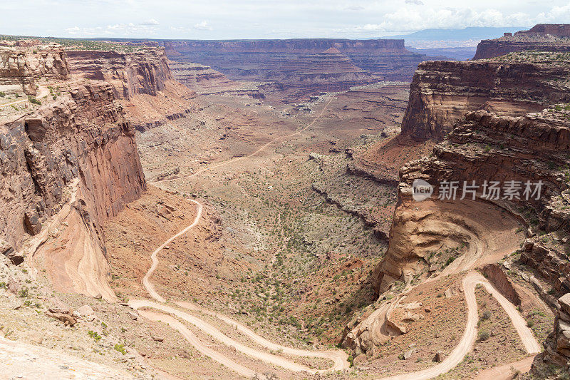 峡谷地国家公园的谢弗步道