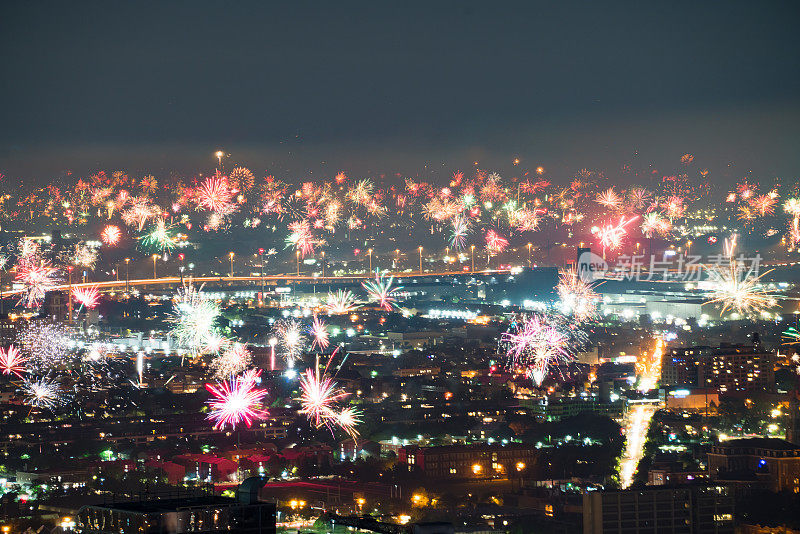 2020年7月4日庆祝活动期间的芝加哥烟花