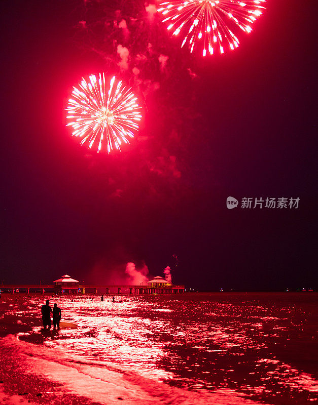 美国庆祝独立日的烟火