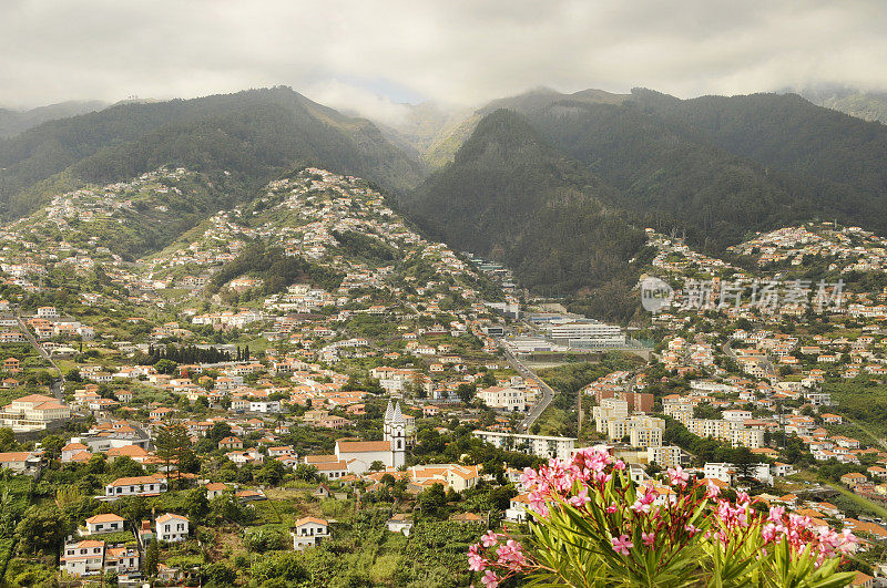 马德拉岛Funchal的城市景观