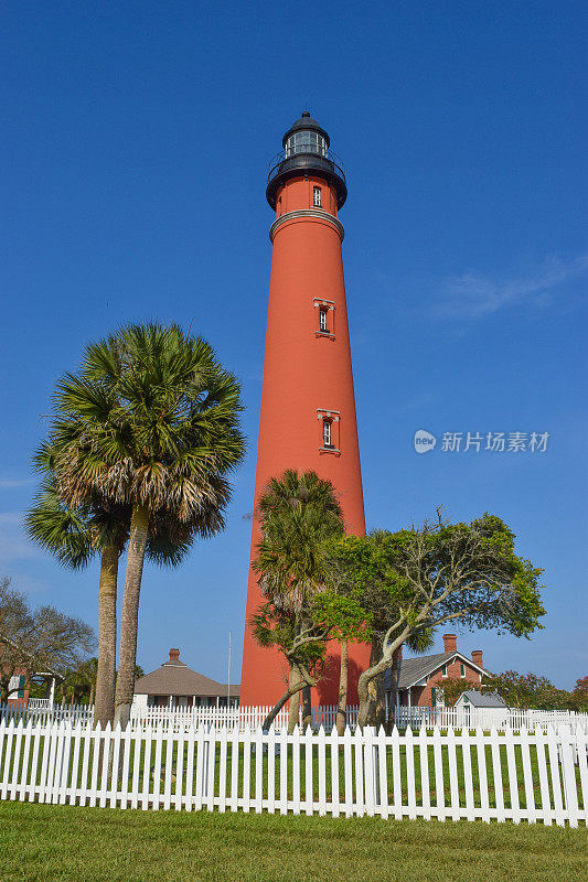 佛罗里达州的庞塞湾灯塔