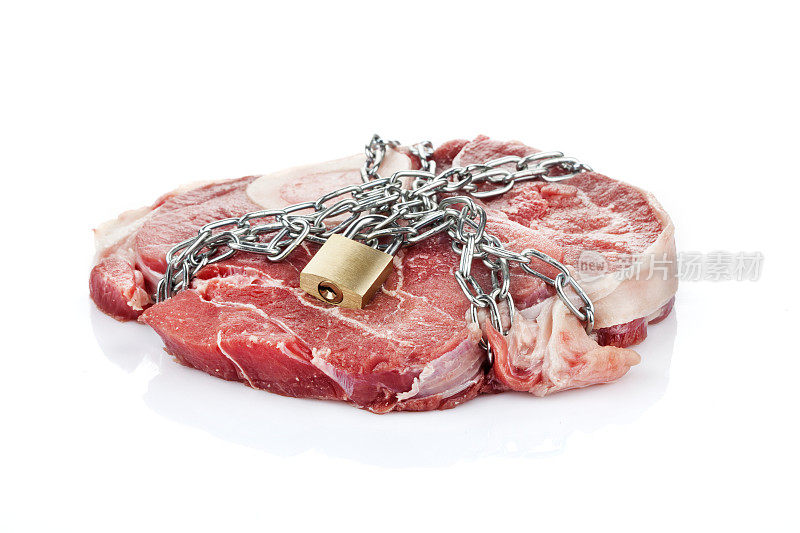 一块带锁链的肉