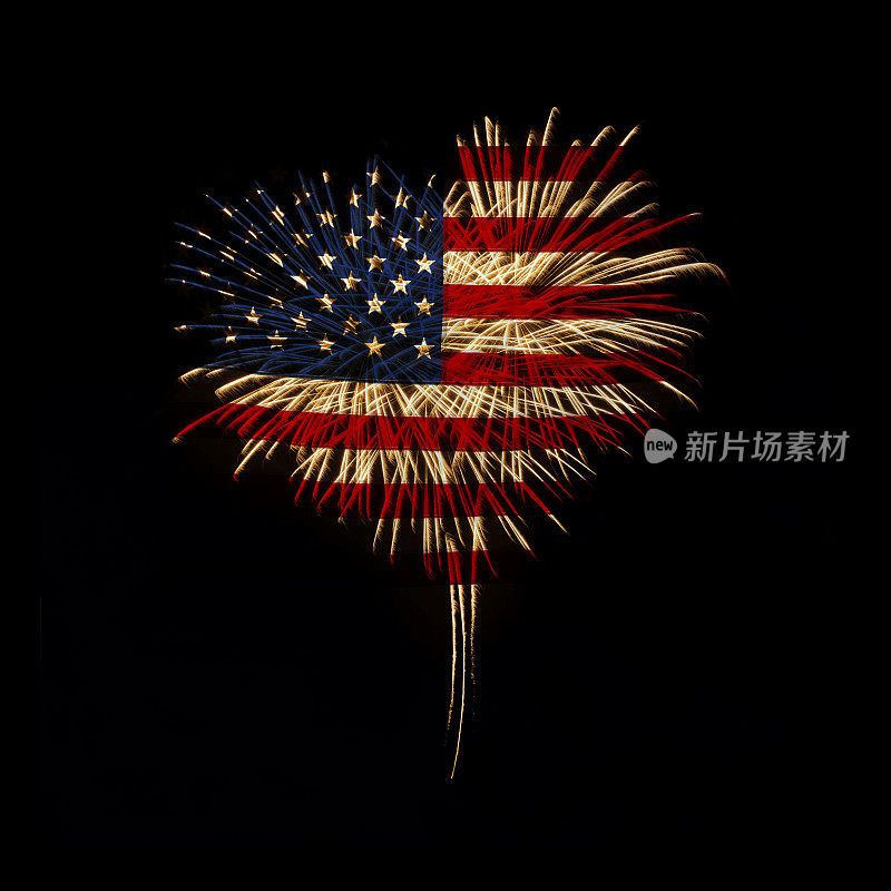 独立日。我的心怀着对美国的爱。