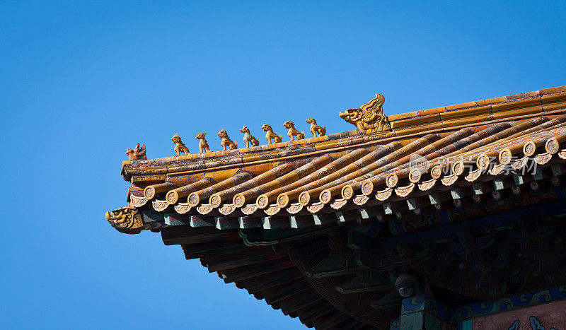 古代建筑的屋檐;中国元素