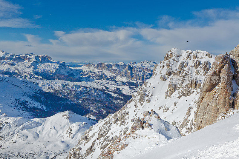 在科尔蒂纳丹佩佐Dolomites的观点