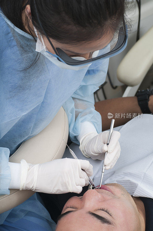 牙科医生预约-保健师和病人