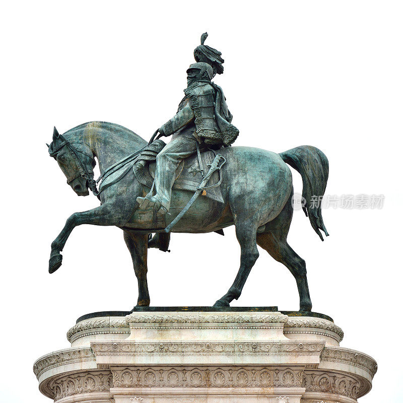 罗马威尼斯广场上的国王维克托·伊曼纽尔二世雕像