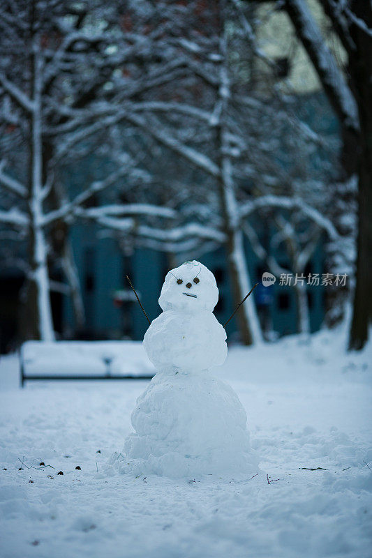 冬天的雪人