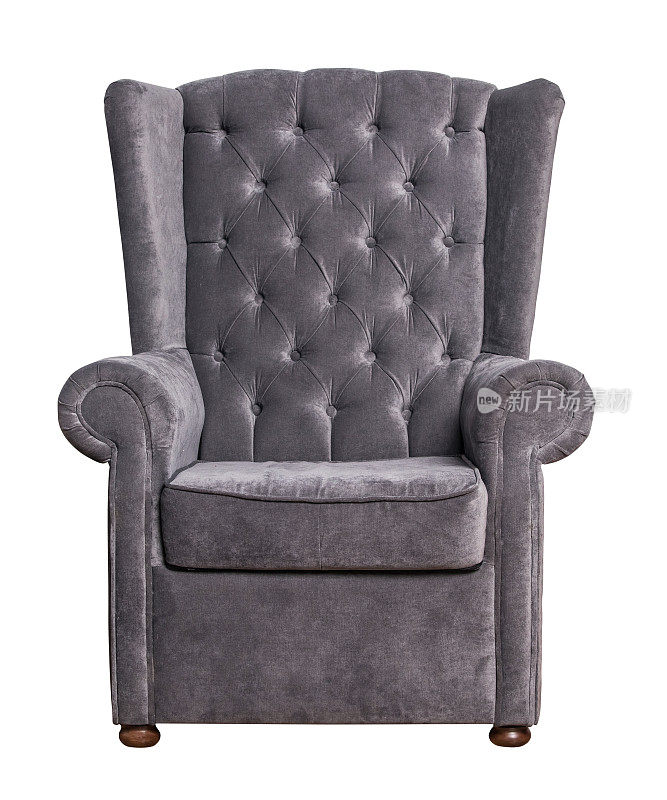 灰色纺织品隔离椅