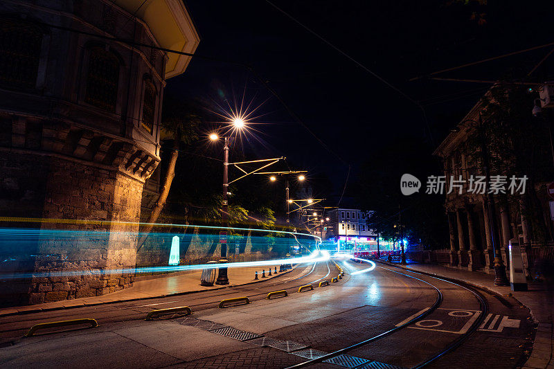 伊斯坦布尔的夜晚街道