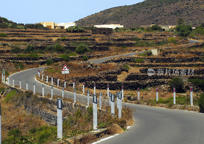 曲线形道路透视