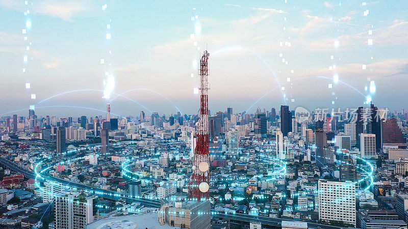 基于AR虚拟现实技术的互联网连接与通信概念