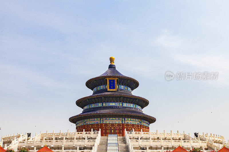 中国北京天坛的经典建筑外观