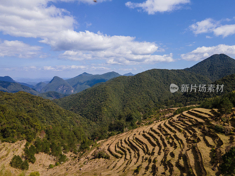 冬季露台鸟瞰图