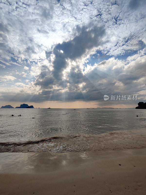 泰国甲米省莱莱的安达曼海景