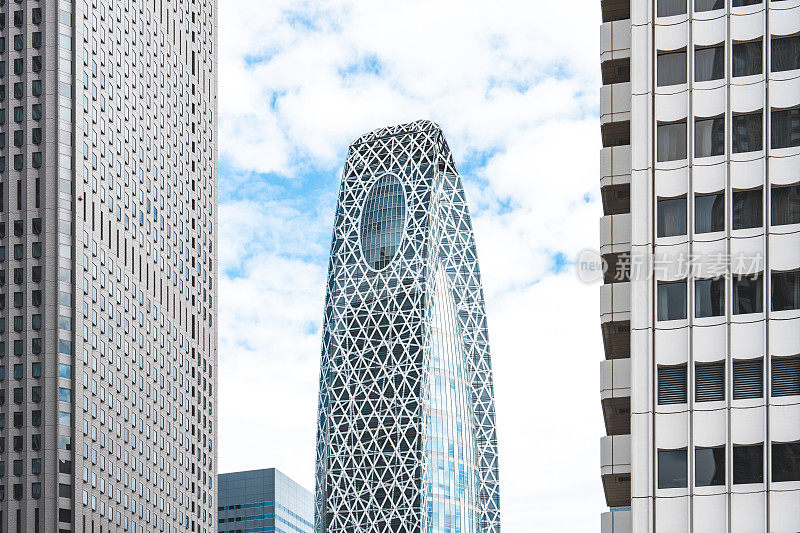 高楼大厦和蓝天——日本东京新宿