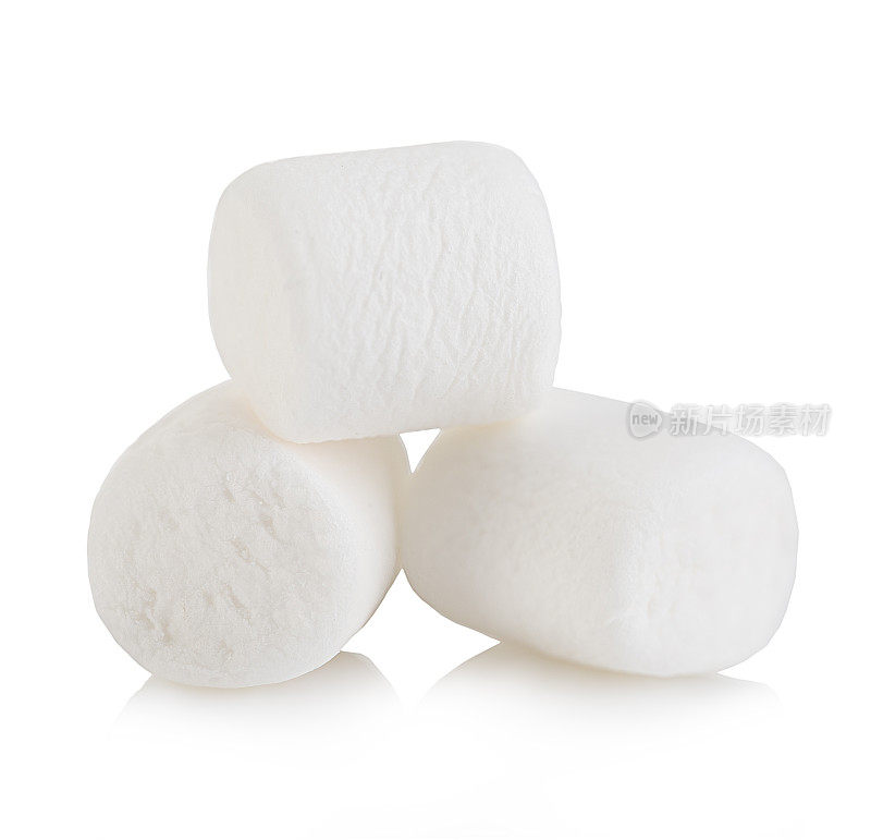 棉花糖孤立在白色背景