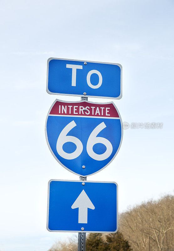 弗吉尼亚州66号公路的标志