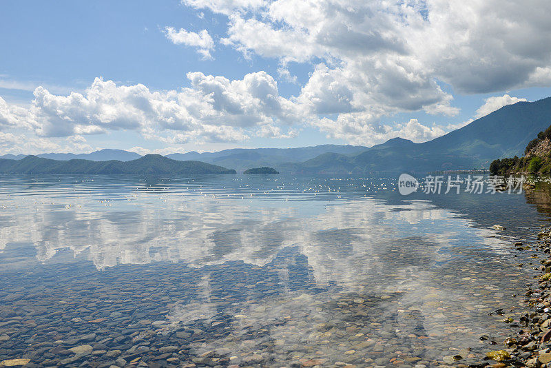 泸沽湖风景，丽江，中国