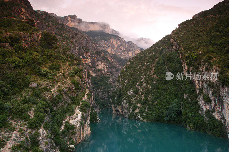 Verdon河大峡谷日落宽