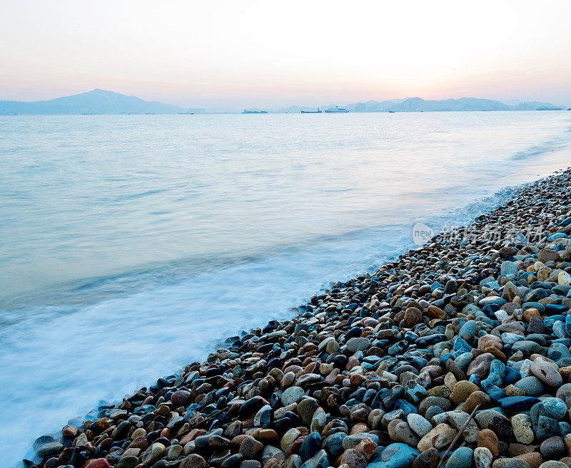 鹅卵石海滩