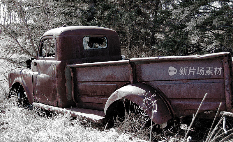 1950年代早期的农场皮卡车