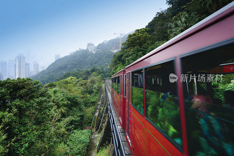 香港太平山的山顶缆车