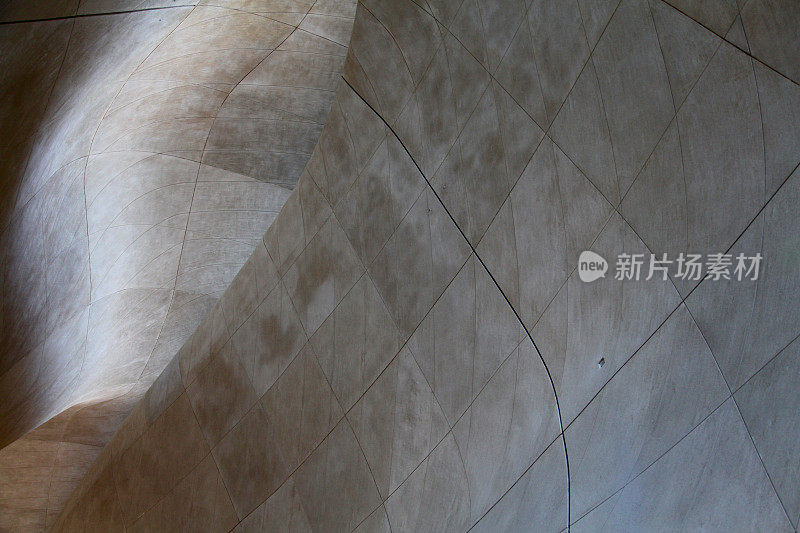 灰色混凝土砌块背景几何形状线条水泥墙面纹理