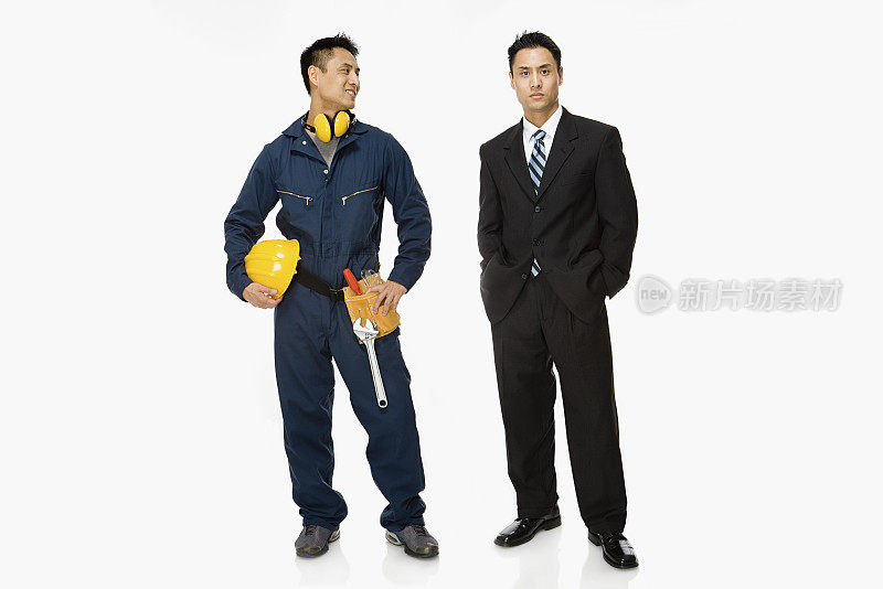 建筑工人和商人