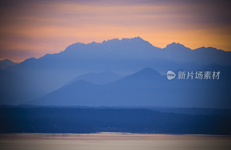 普吉特海湾日落