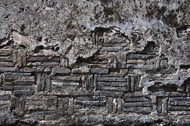 古老斑驳的墙壁