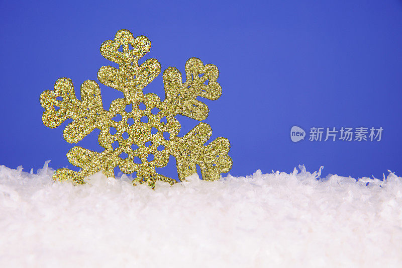 漂亮的绿色雪花