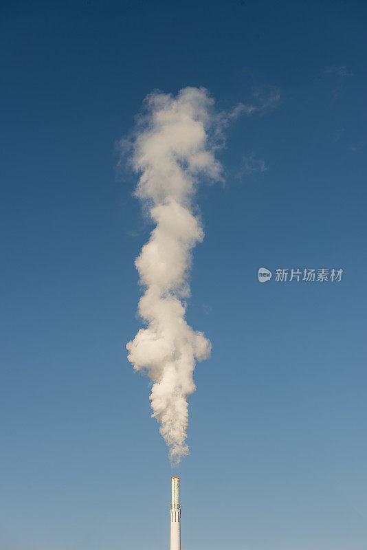 烟道，烟囱排放，蓝天，烟囱污染