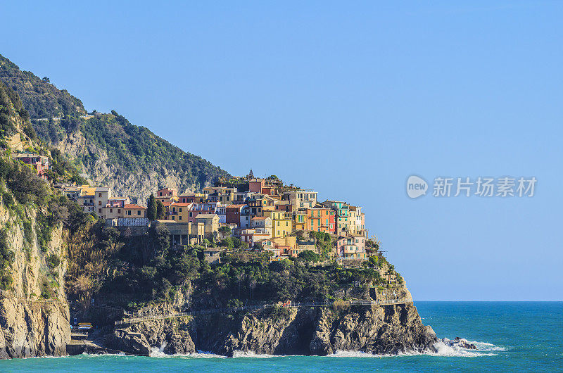 Manarola,五土地,意大利。