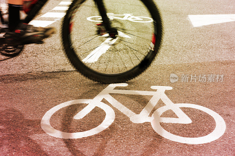 自行车道和画的符号