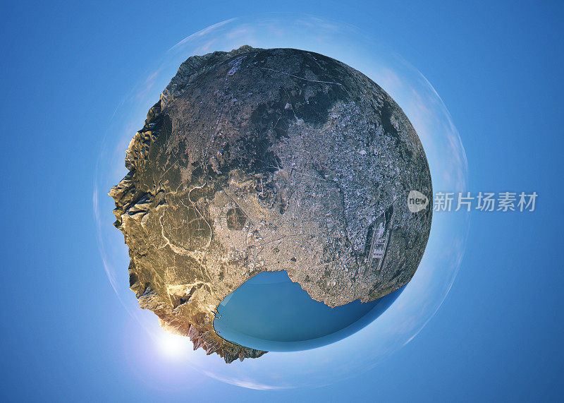 安塔利亚3D小星球360度球面全景图