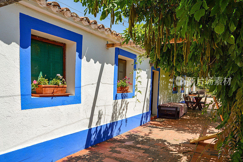 传统的葡萄牙房子在一个村庄，葡萄牙阿连特霍