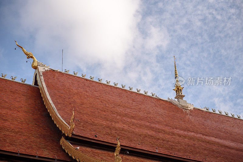 泰国清迈的兰纳风格寺庙