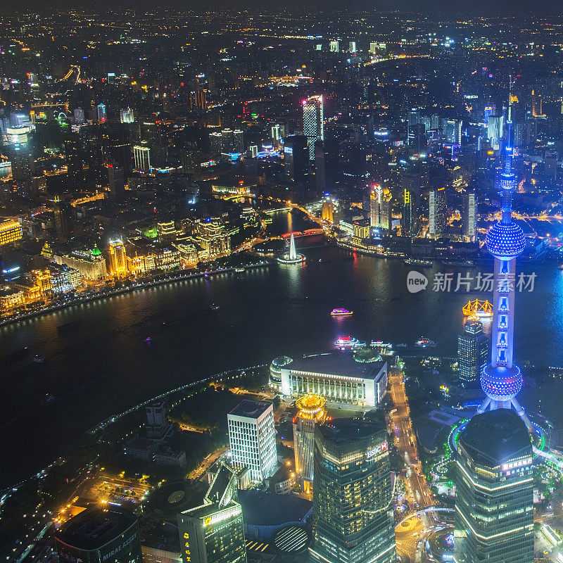 上海城市的天际线