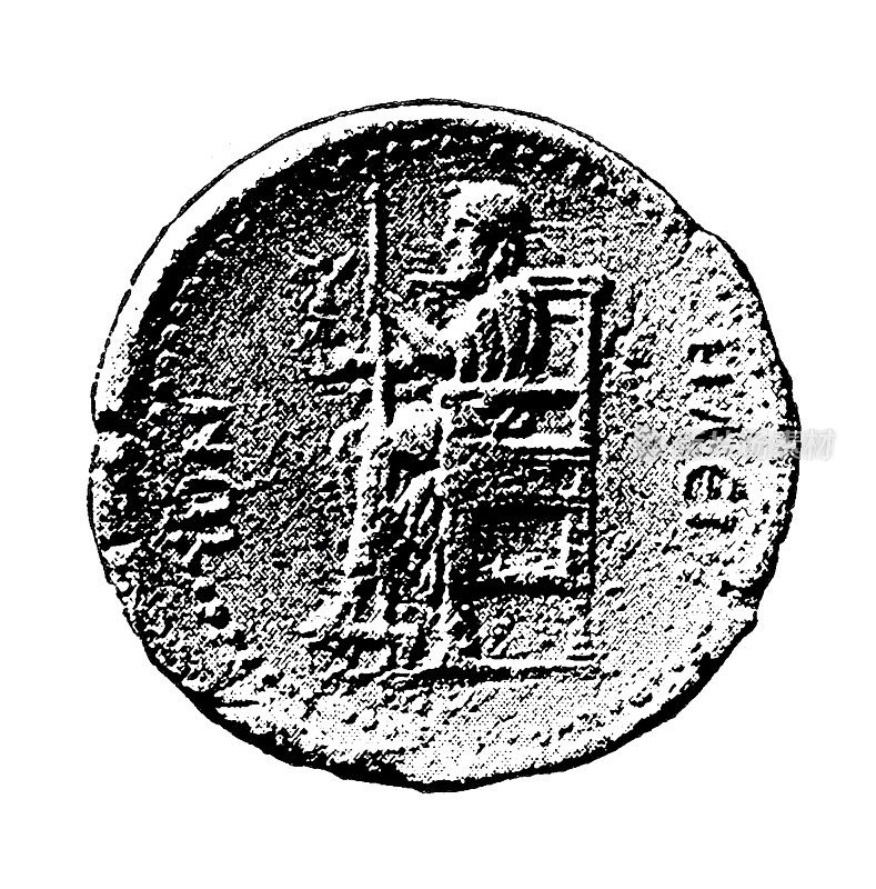 古希腊语，腓迪亚斯的宙斯硬币