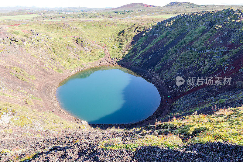 冰岛克里德火山口湖