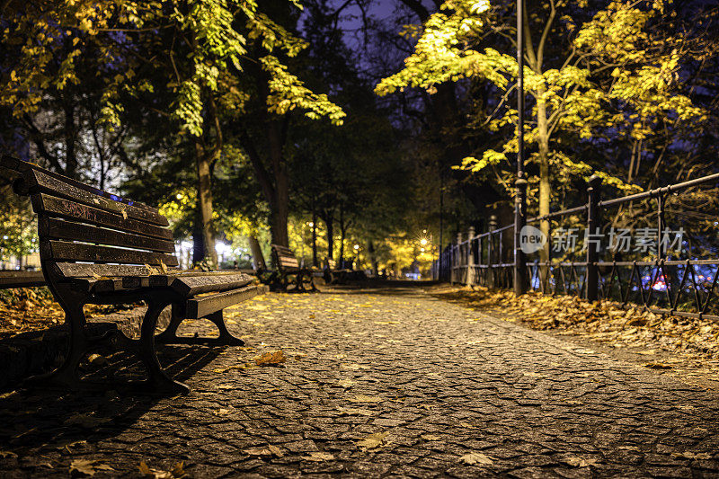 秋夜在城市大道(HDRi)