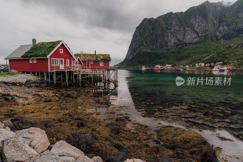 罗浮敦群岛渔村的风景