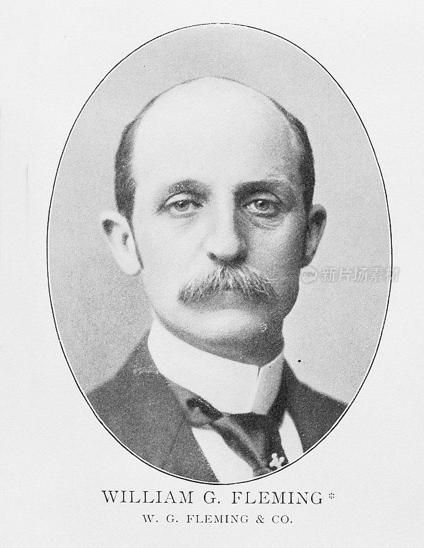 19世纪纽约证券交易所的重要人物肖像:威廉·G·弗莱明