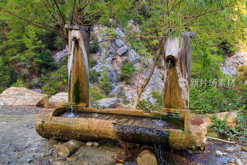 饮用水源Goynuk峡谷安塔利亚省，土耳其