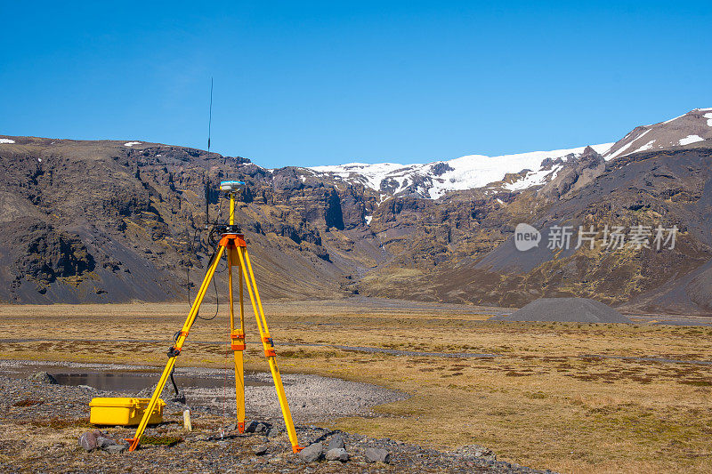 Trimble全球定位系统测量设备在冰岛农村